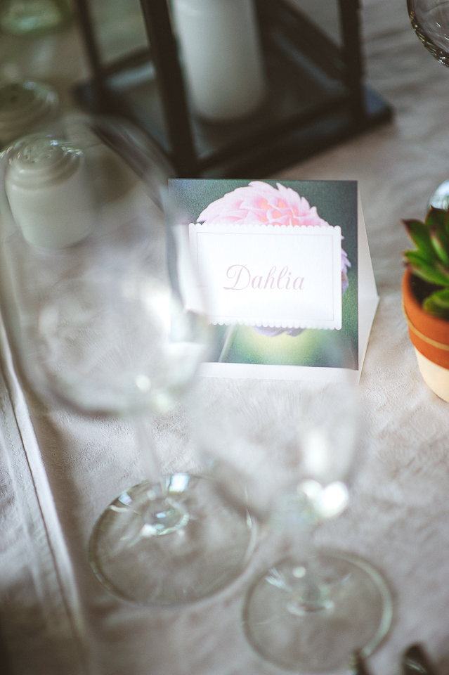 Stolna dekoracija — celokupan pogled