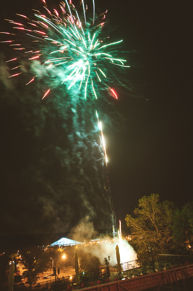 Vatromet na venčanju u Beogradu