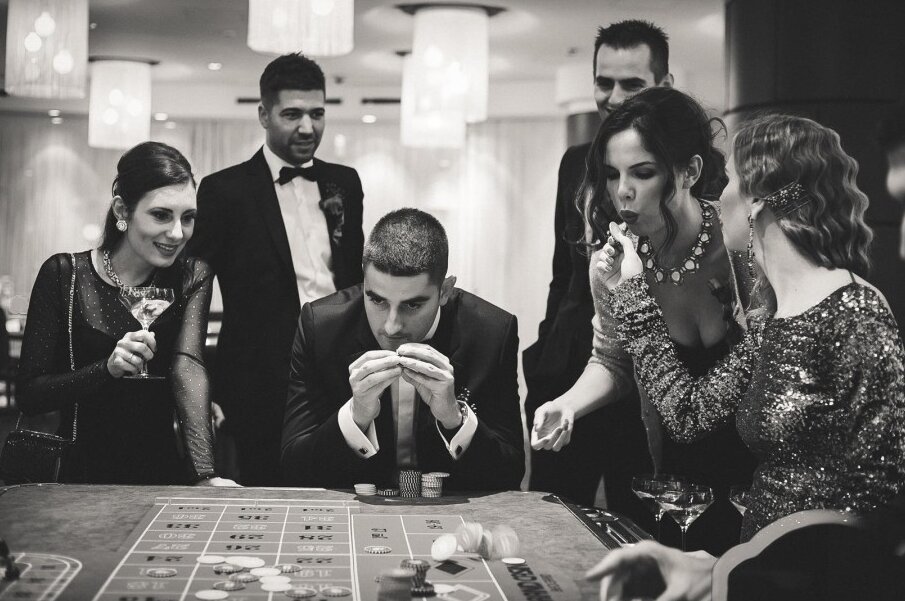 Družina za rulet stolom u Grand Casinu Beograd