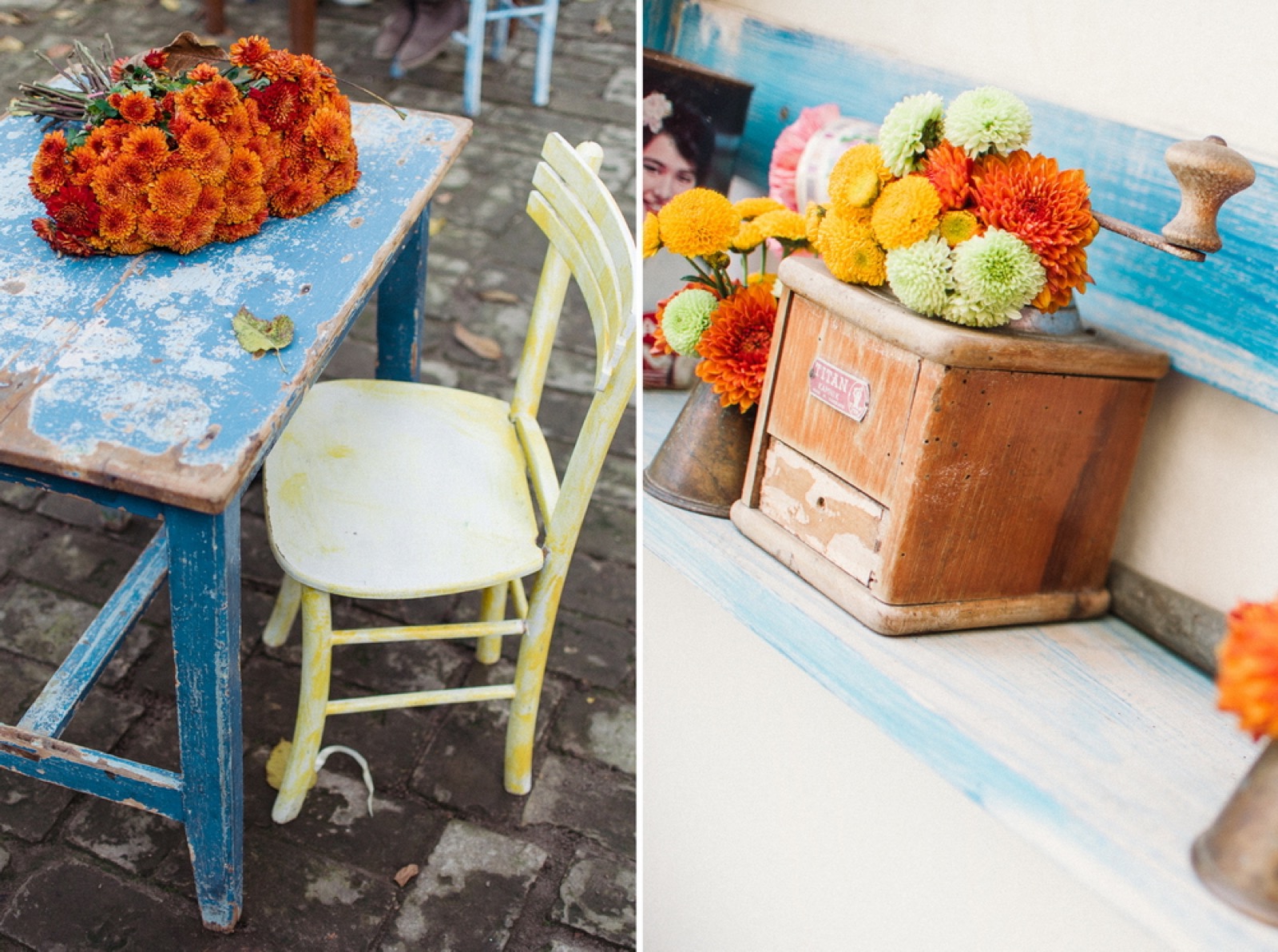 Jesenja dekoracija — iza scene