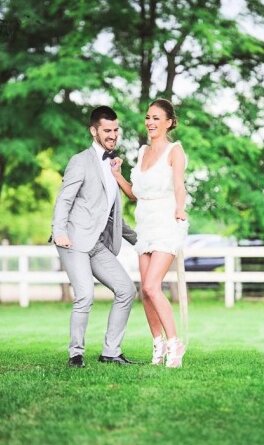 Detalj venčanog dana, mekane boje