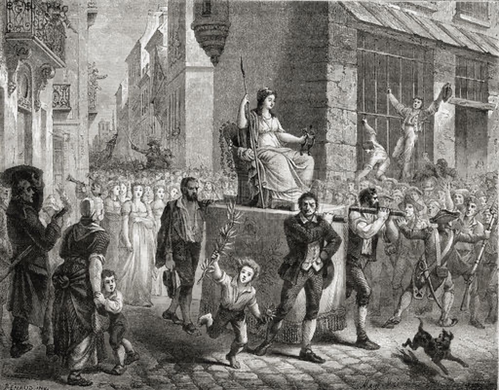 Litija boginje Razuma, Pariz, 10. novembar 1789.