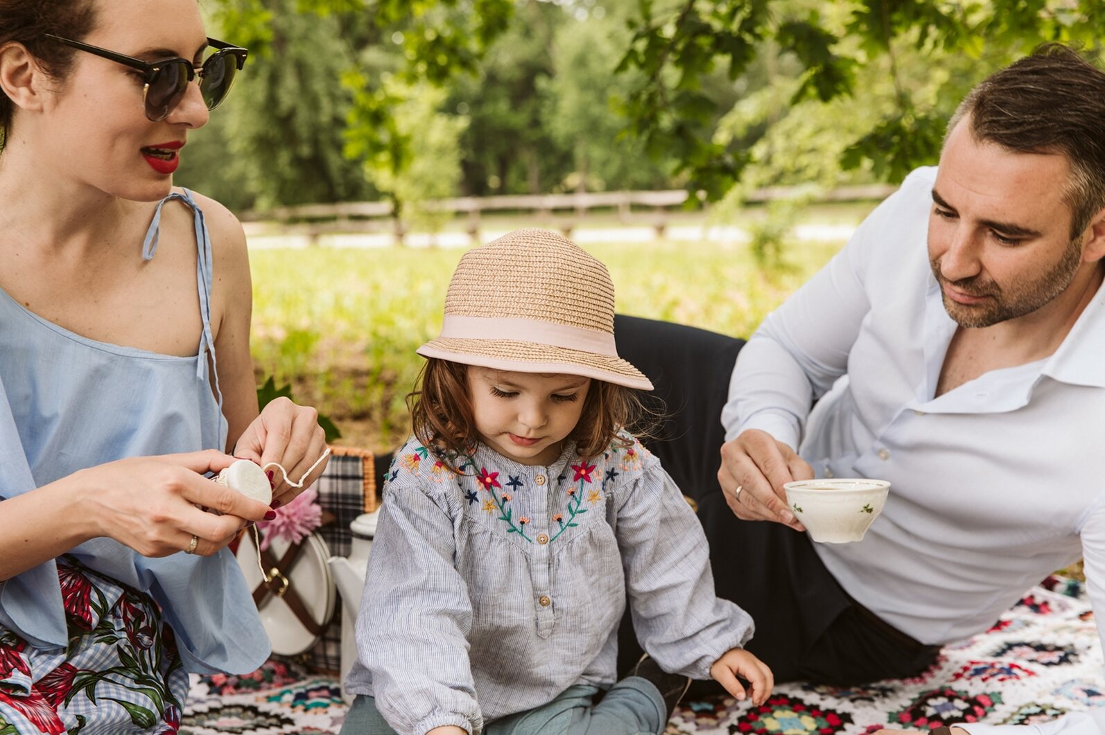 Piknik hrana i piće na suncu