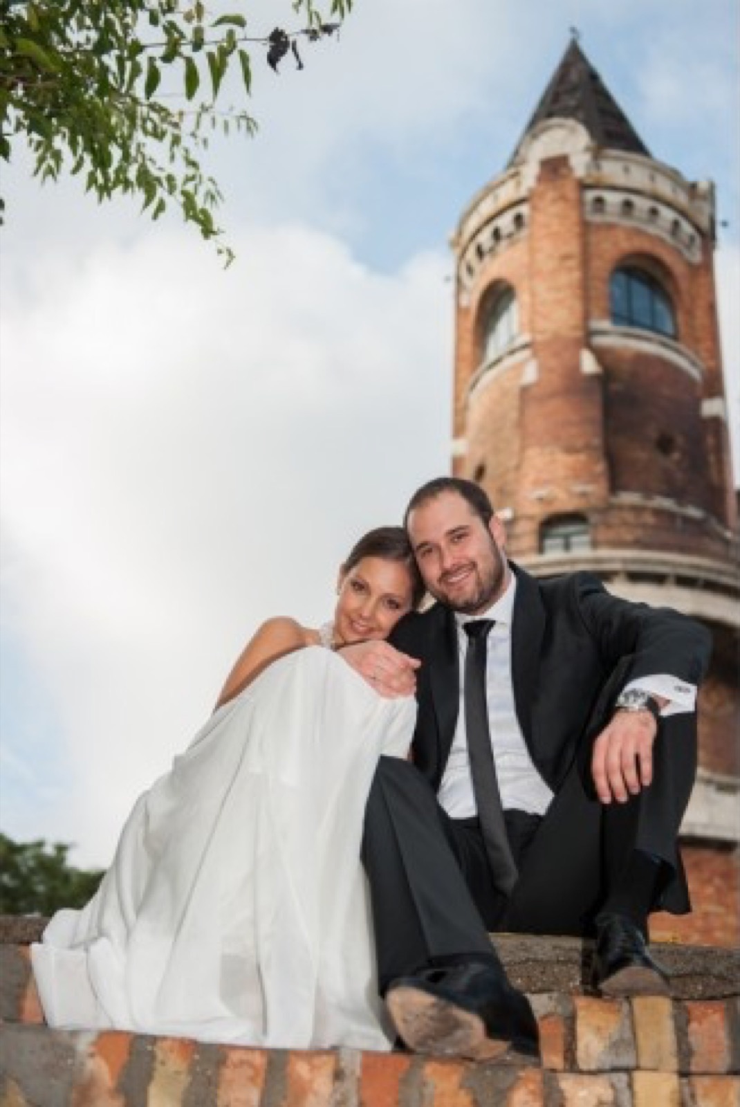 Gaga i Nenad ispred crkve, Gardoš