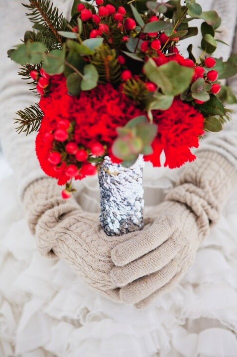 Crveni akcenti u snegu